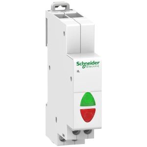 Schneider Electric ACTI9 iIL jelzőlámpa,dupla, zöld-piros, 110 A9E18325 - elektrobagoly.hu