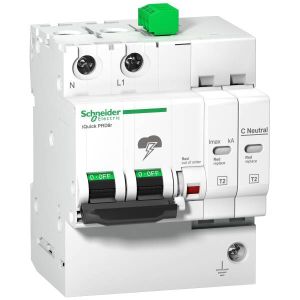 Schneider Electric ACTI9 iQuickPRD túlfeszültségkorlátozó cserélhető betétes távjelzéssel A9L16292 - elektrobagoly.hu