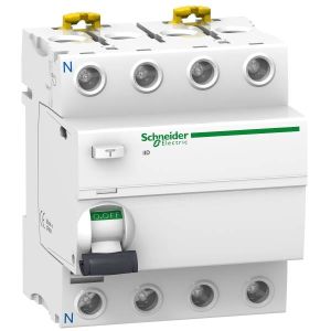 Schneider Electric ACTI9 iID áramvédőkapcsoló A osztályú 4P, 63A, 30mA, monokonnekt A9R21463 - elektrobagoly.hu