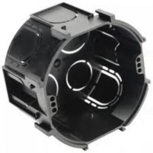 ASD70 sorolható szerelvénydoboz, 65mm-es átmérő, 45mm mély, fekete, IP20, UNIVOLT