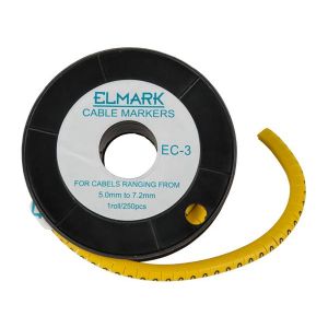 Elmark EC- 3- S 5.0- 7.2 kábeljelölő 31803S - elektrobagoly.hu