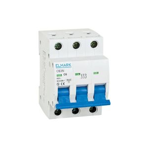 Elmark 63N/10A 3P  C karakterisztikájú kismegszakító 41310N - elektrobagoly.hu