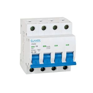 Elmark 64N/10A 4P  C karakterisztikájú kismegszakító 41410N - elektrobagoly.hu