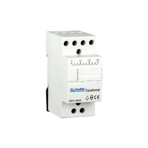 Elmark Csengőtranszformátor, moduláris, bemenet:230VAC, kimenet: 8/12/24VAC - elektrobagoly.hu