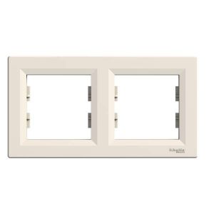 Schneider Electric ASFORA 2es keret, vízszintes, bézs EPH5800223 - elektrobagoly.hu