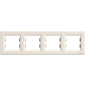 Schneider Electric ASFORA 4es keret, vízszintes, bézs EPH5800423 - elektrobagoly.hu