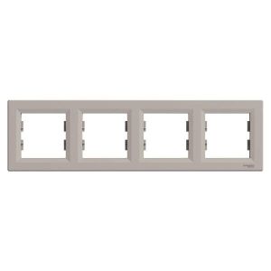 Schneider Electric ASFORA 4es keret, vízszintes, bronz EPH5800469 - elektrobagoly.hu