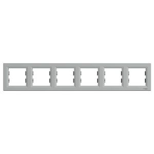 Schneider Electric ASFORA 6os keret, vízszintes, alumínium EPH5800661 - elektrobagoly.hu