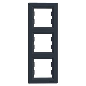 Schneider Electric ASFORA 3as keret,függőleges antracit EPH5810371 - elektrobagoly.hu