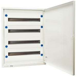 Modul160 süllyesztett szekrény 3x24KE, teli ajtóval