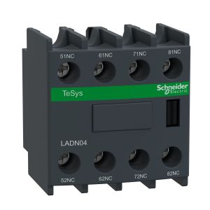 LADN04  LC1D-hez Segédérintkező blokk, homloklapi,  .4NY. LADN04
