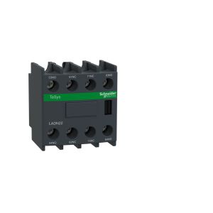 LADN22 LC1D-hez Segédérintkező blokk, homloklapi, 2Z+2NY LADN22