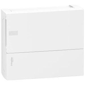 Schneider Electric MINI PRAGMA kiselosztó teli ajtóval, falon kívüli 1x12moduláris  MIP12112 - elektrobagoly.hu