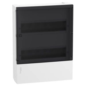 Schneider Electric MINI PRAGMA kiselosztó füstszínű átlátszó ajtó, falon kívüli MIP12212S - elektrobagoly.hu