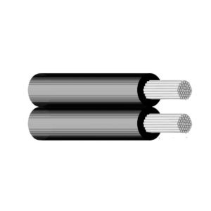NFA2X 2x25mm2 önhordó alumínium légkábel, fekete