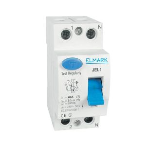 Elmark Áramvédőkapcsoló (fí-relé) 2P 32A/500mA, 6kA, AC típusú - elektrobagoly.hu