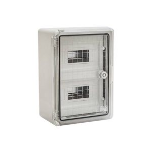 Elmark Műanyag szekrény átlátszó ajtóval IP65,24 modulos PP3114 –30x40x17cm,ABS 5323040170 - elektrobagoly.hu