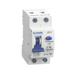 Elmark Kombinált áramvédőkapcsoló, C karakterisztika 2P 32A/300mA,6kA - elektrobagoly.hu