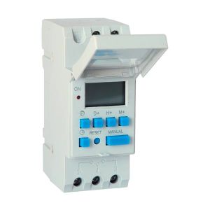 Elmark kapcsoló óra,DIN,napi, 1csat. 6A - elektrobagoly.hu