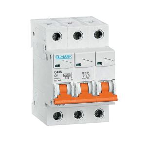 Elmark C43N/10A 3P  C karakterisztikájú kismegszakító 41542C - elektrobagoly.hu
