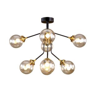 Elmark BUBBLES csillár 8XE14 AMBER GLASS 955BUBBLES8 - elektrobagoly.hu