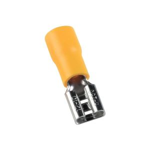 Elmark szigetelt csúszóhüvely. 4,0-6,0mm2 ,sárga,25mm - elektrobagoly.hu