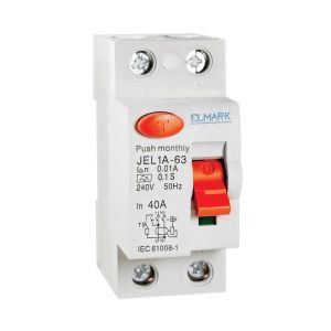 Elmark Áramvédőkapcsoló (fí-relé) 2P 40A/30mA, 6kA, A típusú  - elektrobagoly.hu