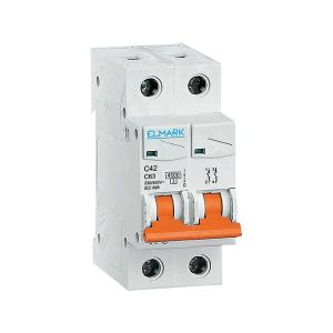 Elmark C42N/20A 2P  C karakterisztikájú kismegszakító 41473C - elektrobagoly.hu