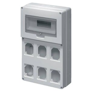 Elmark Ipari csatlakozótábla 6aljzat részére,12MOD 53EC69025 - elektrobagoly.hu