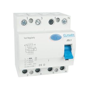 Elmark Áramvédőkapcsoló (fí-relé) 4P 10A 30MA, 6kA, AC típusú - elektrobagoly.hu