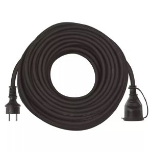 Hosszabbító 30 m / 1 aljzat / fekete / gumi-neoprén / 250 V / 1,5 mm2