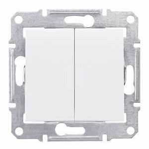 Schneider Electric SEDNA csillárkapcsoló rugós bekötésű 10A, fehér SDN0300121 - elektrobagoly.hu