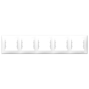 Schneider Electric SEDNA 5ös keret, vízszintes, fehér SDN5800921 - elektrobagoly.hu