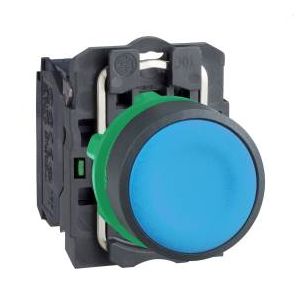 Schneider Electric XB5AA61 komplett nyomógomb  kék, záróérintkezővel (NO) - elektrobagoly.hu