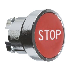 Nyomógomb fej. piros.STOP jellel ZB4BA434